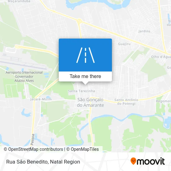 Rua São Benedito map