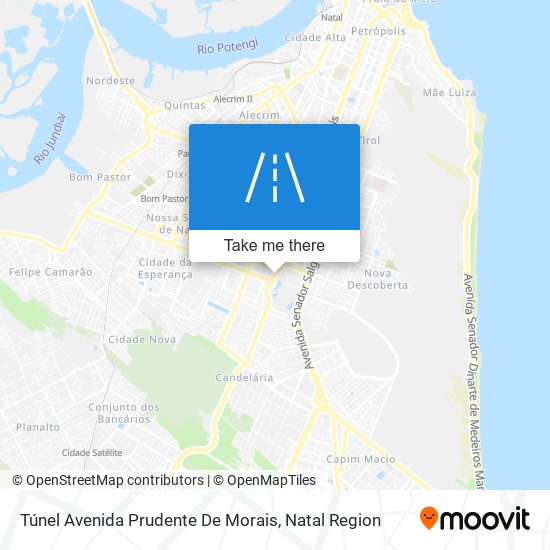 Mapa Túnel Avenida Prudente De Morais