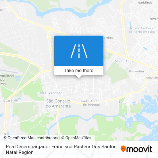 Rua Desembargador Francisco Pasteur Dos Santos map