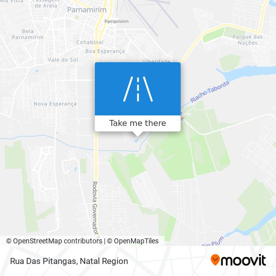 Rua Das Pitangas map