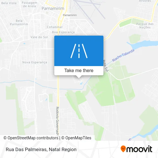 Rua Das Palmeiras map