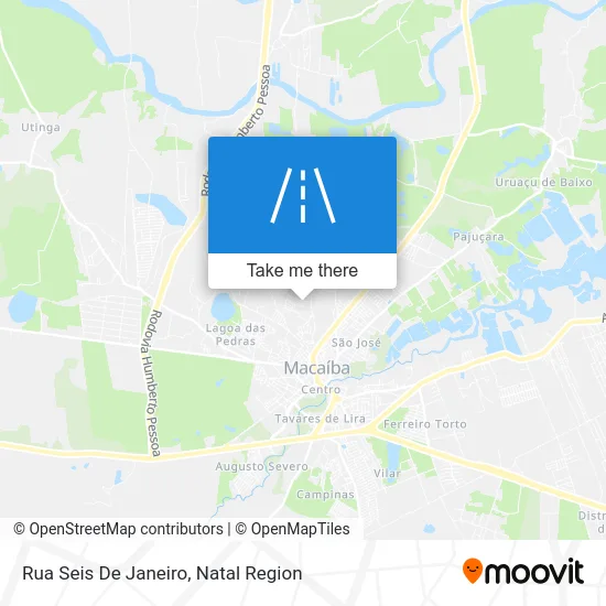 Rua Seis De Janeiro map