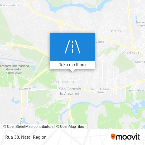 Rua 38 map
