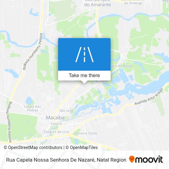 Rua Capela Nossa Senhora De Nazaré map
