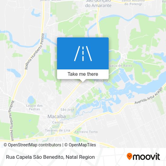 Rua Capela São Benedito map