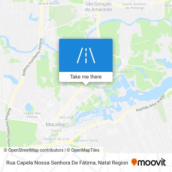 Rua Capela Nossa Senhora De Fátima map
