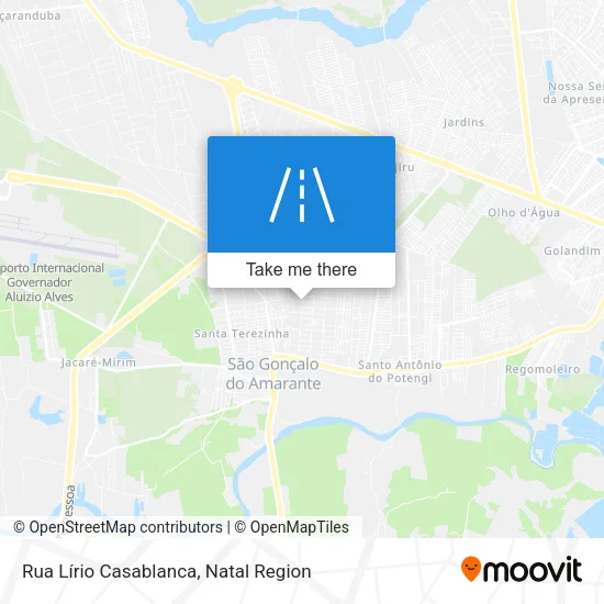 Mapa Rua Lírio Casablanca