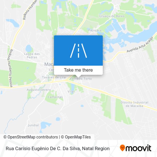 Rua Carísio Eugênio De C. Da Silva map
