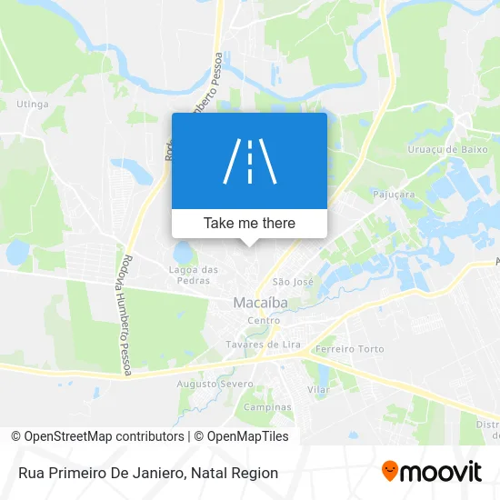 Rua Primeiro De Janiero map