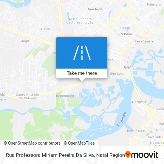 Rua Professora Miriam Pereira Da Silva map
