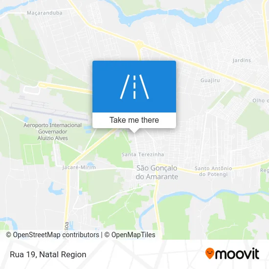 Rua 19 map