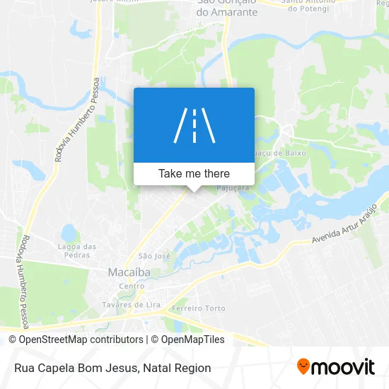 Rua Capela Bom Jesus map