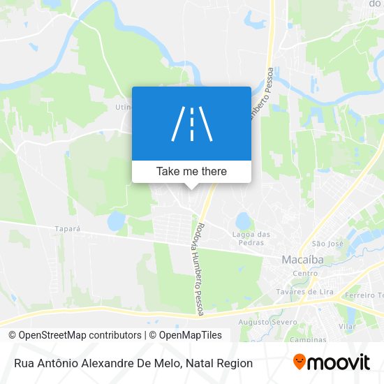 Rua Antônio Alexandre De Melo map