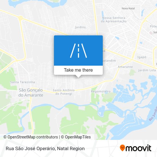 Rua São José Operário map