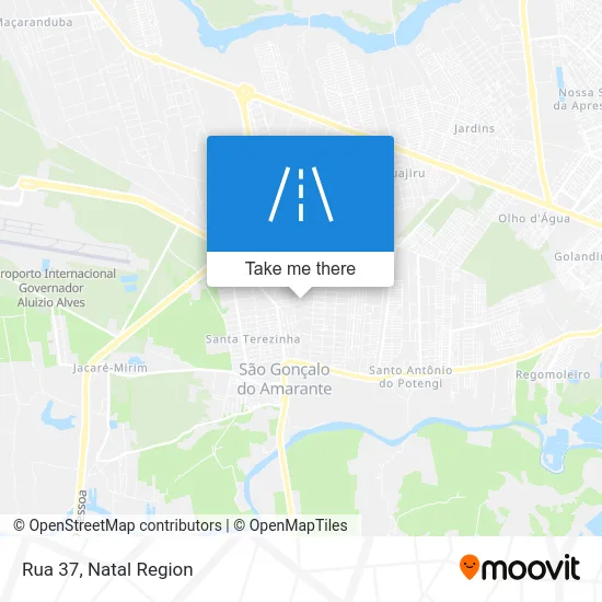 Rua 37 map