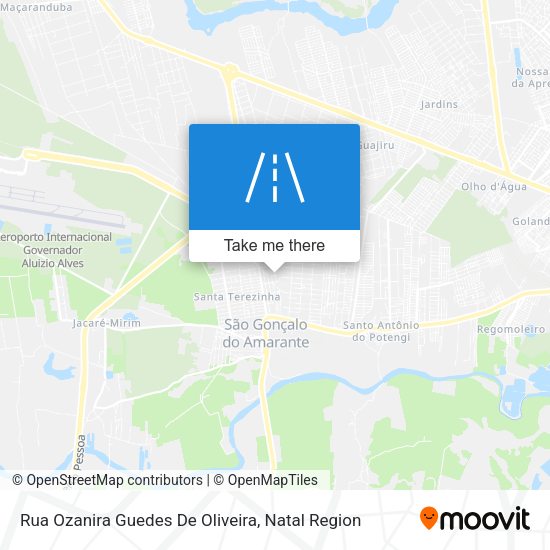 Rua Ozanira Guedes De Oliveira map
