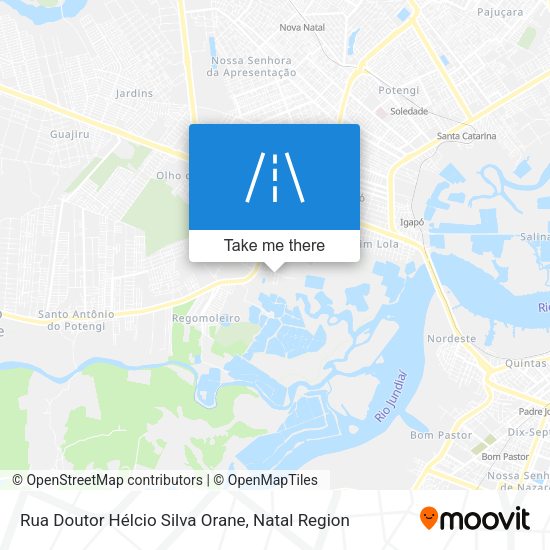 Rua Doutor Hélcio Silva Orane map