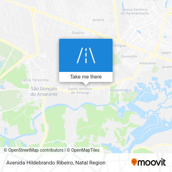 Avenida Hildebrando Ribeiro map