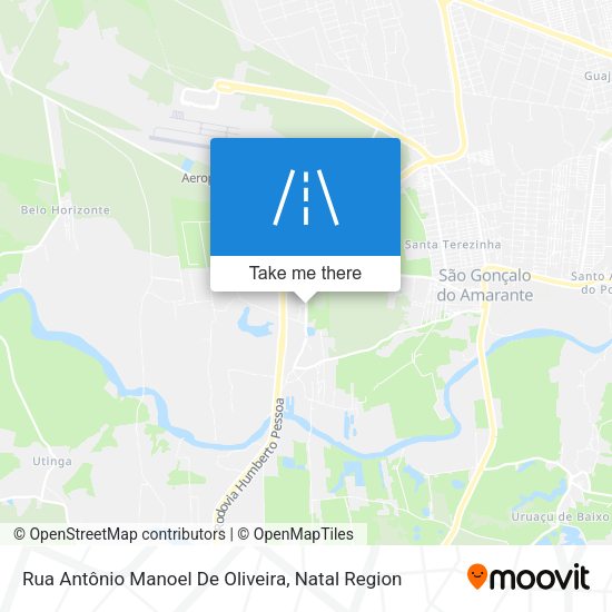 Rua Antônio Manoel De Oliveira map