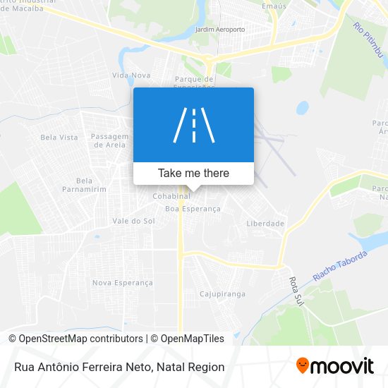 Rua Antônio Ferreira Neto map