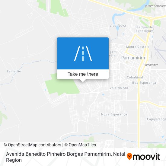 Avenida Benedito Pinheiro Borges Parnamirim map