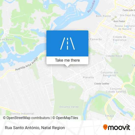 Rua Santo António map