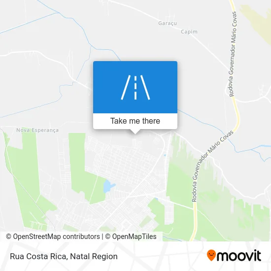 Rua Costa Rica map