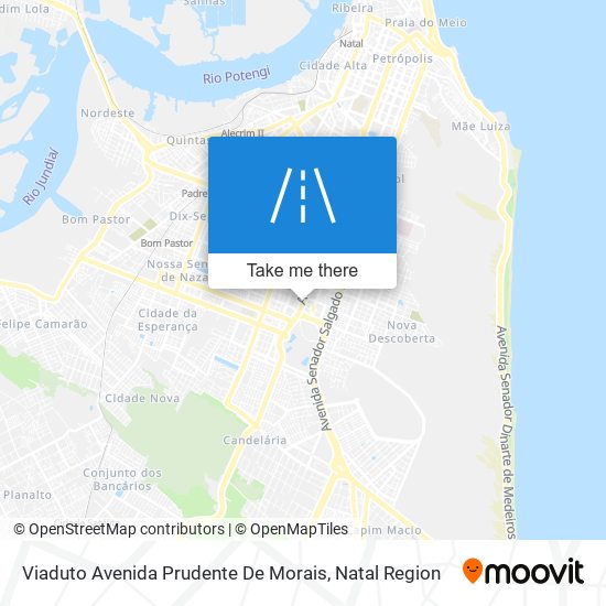 Mapa Viaduto Avenida Prudente De Morais