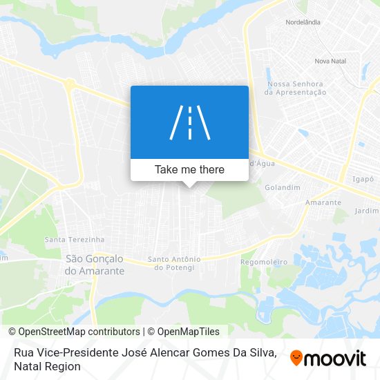 Rua Vice-Presidente José Alencar Gomes Da Silva map