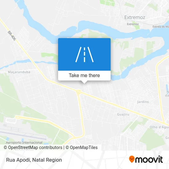 Rua Apodi map