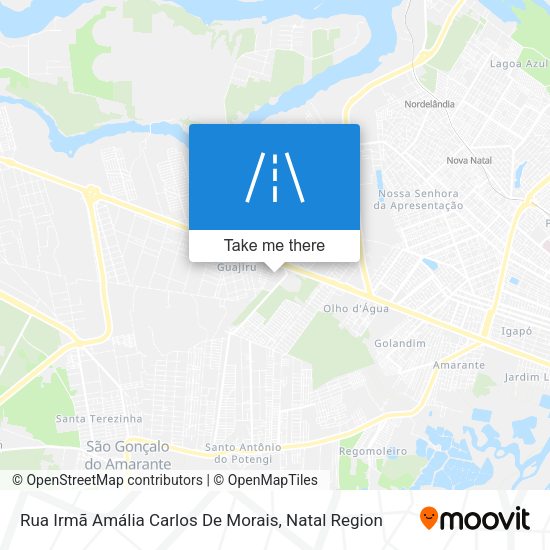 Rua Irmã Amália Carlos De Morais map