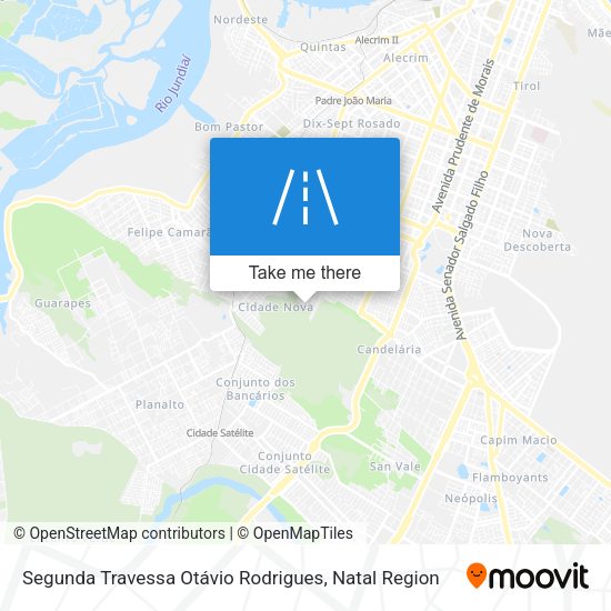 Segunda Travessa Otávio Rodrigues map