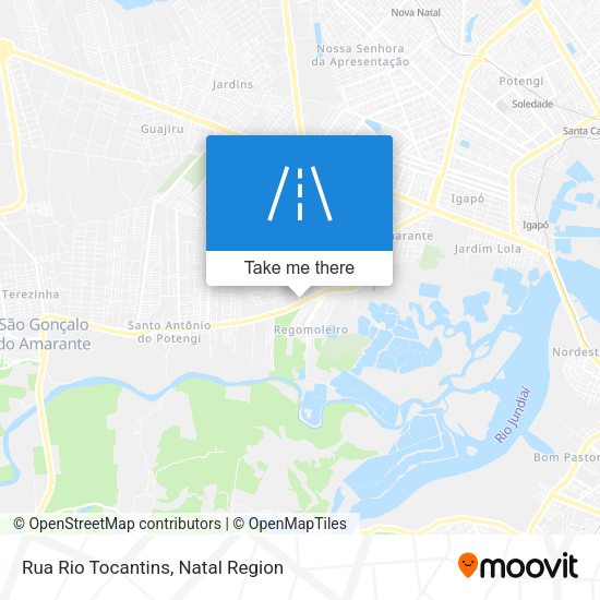 Rua Rio Tocantins map