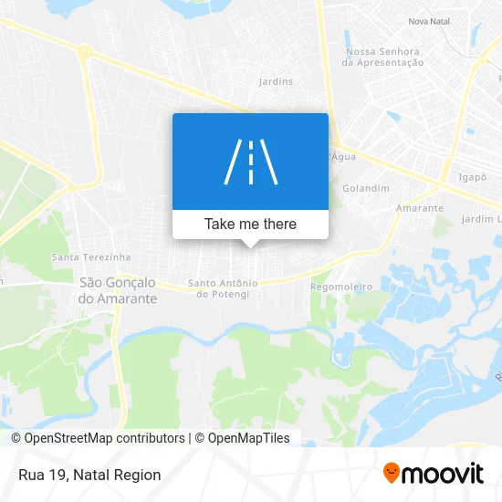 Rua 19 map