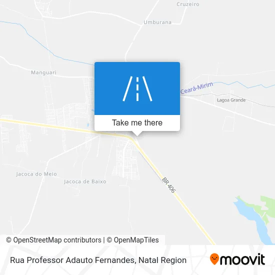 Rua Professor Adauto Fernandes map