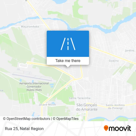 Rua 25 map