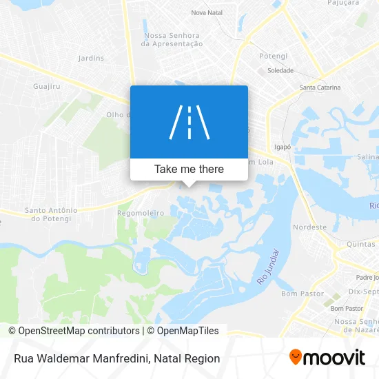Rua Waldemar Manfredini map