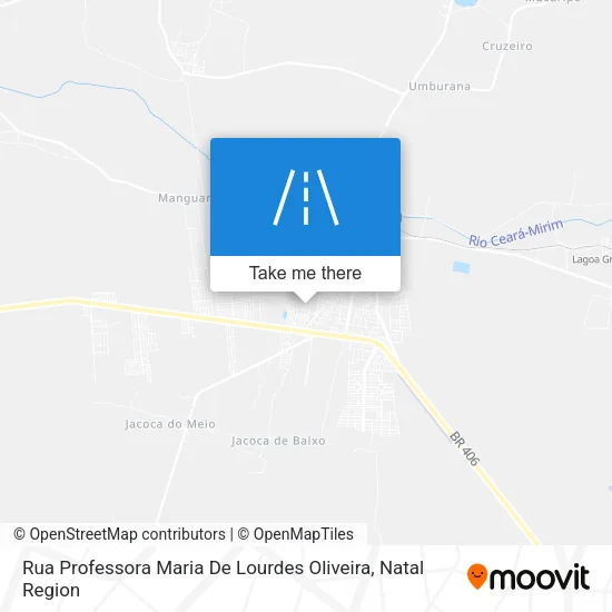 Rua Professora Maria De Lourdes Oliveira map