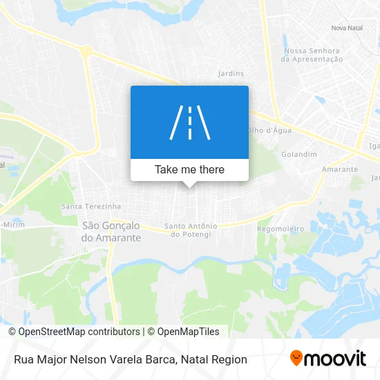 Rua Major Nelson Varela Barca map
