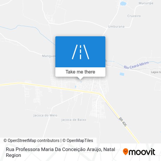 Rua Professora Maria Da Conceição Araújo map