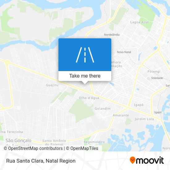 Rua Santa Clara map