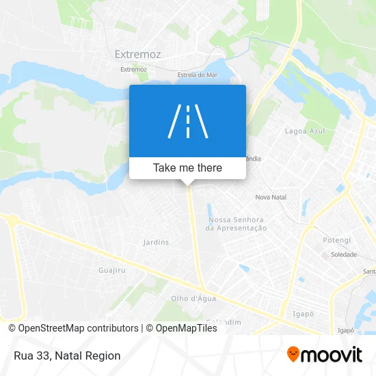Rua 33 map