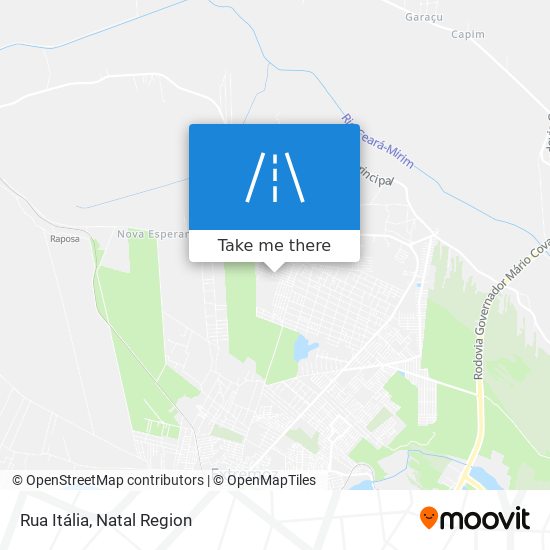 Rua Itália map