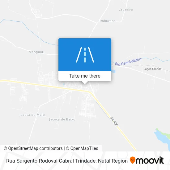 Rua Sargento Rodoval Cabral Trindade map