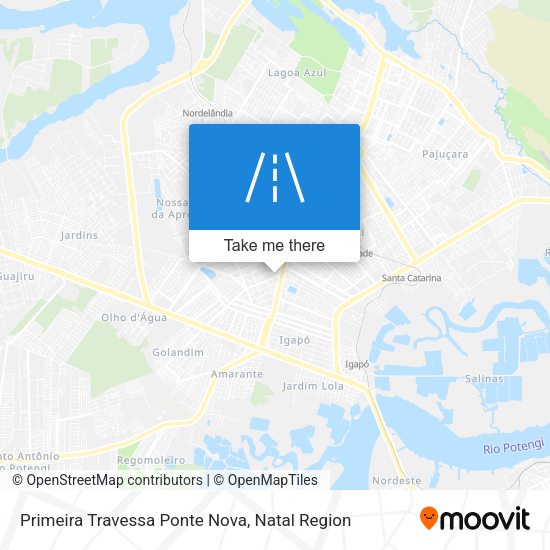 Primeira Travessa Ponte Nova map