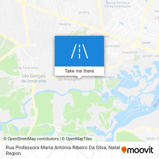 Rua Professora Maria Antônia Ribeiro Da Silva map