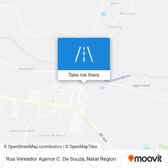 Rua Vereador Agenor C. De Souza map