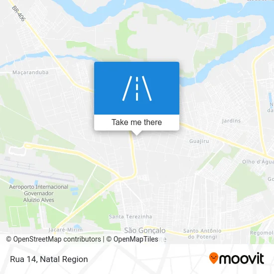 Rua 14 map