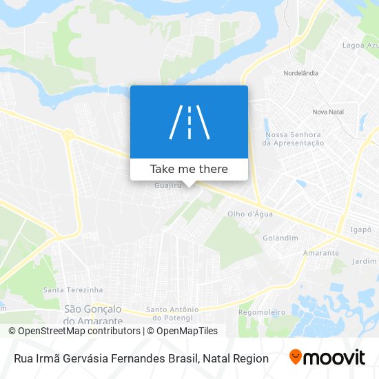 Rua Irmã Gervásia Fernandes Brasil map