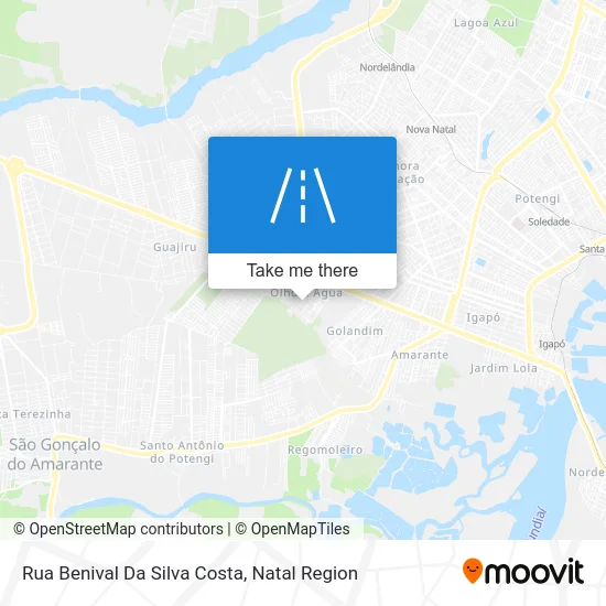 Rua Benival Da Silva Costa map